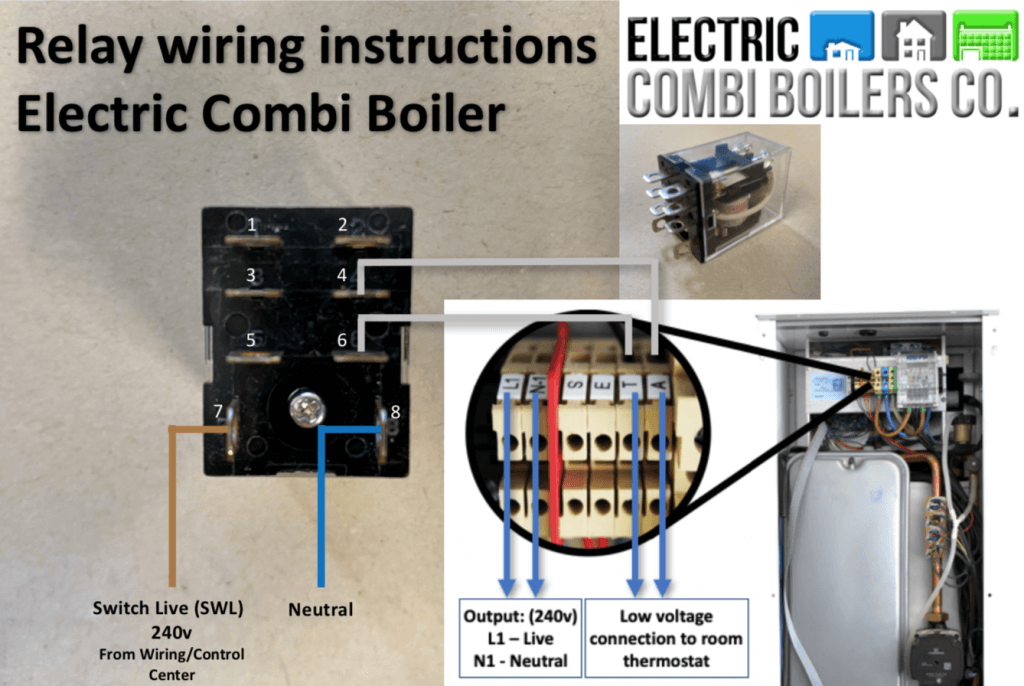 EB.RS Relay for N System boiler 230v AC to volt free ...