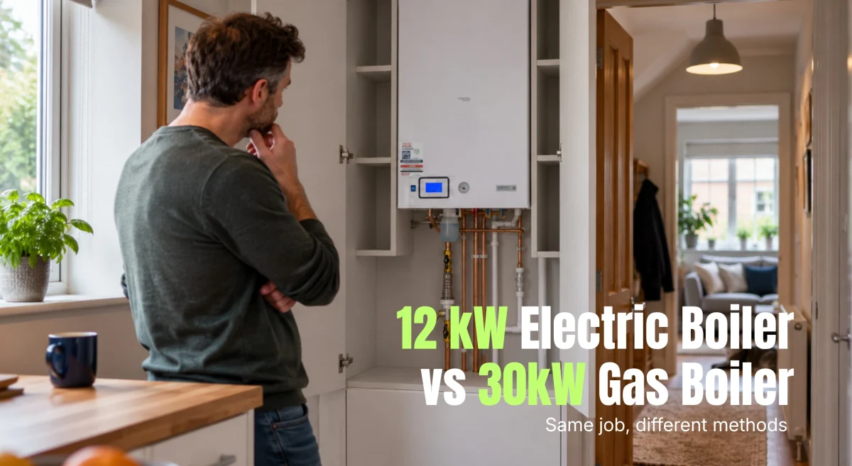 My Gas Boiler Is 30kW. How Can a 12kW Electric Combi Be Enough?